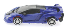 Load image into Gallery viewer, Blue Metal Car- Transforming Robot
