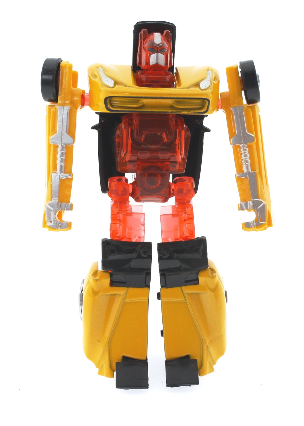 Yellow Metal Car- Transforming Robot