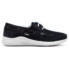 Load image into Gallery viewer, Men&#39;s Lace-up Navy Blue Nubuck Leather Shoes
