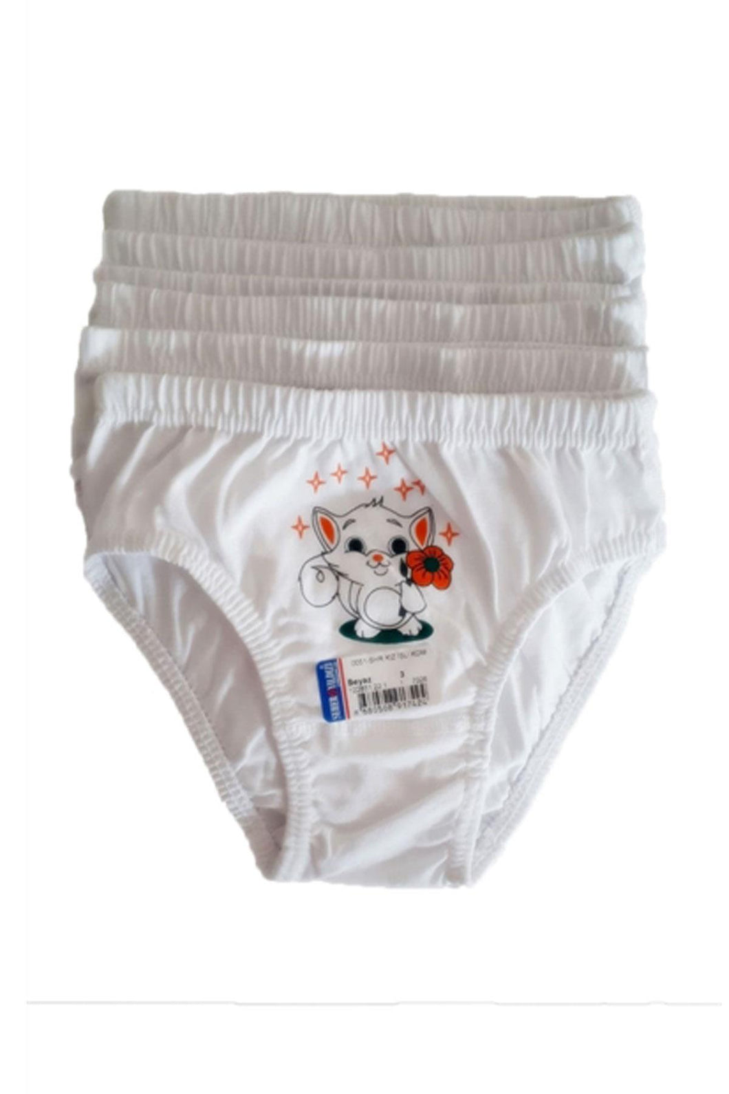 Girl's Cotton Panties - 12 Pieces