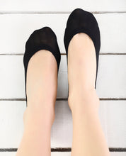 Load image into Gallery viewer, Women&#39;s Comfort Sole Black Babette Socks
