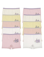 Girl's Printed Mixed Color Shorts (10 Pieces)