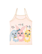 Girl's Rabbit Print Sleeveless Undershirt