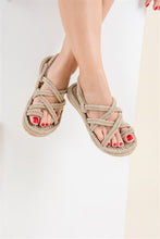 Load image into Gallery viewer, Women&#39;s Tan Rope Sandals
