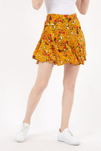 Load image into Gallery viewer, Women&#39;s Pleated Floral Pattern Shorts Skirt
