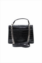 Load image into Gallery viewer, Women&#39;s Black Crocodile Bag
