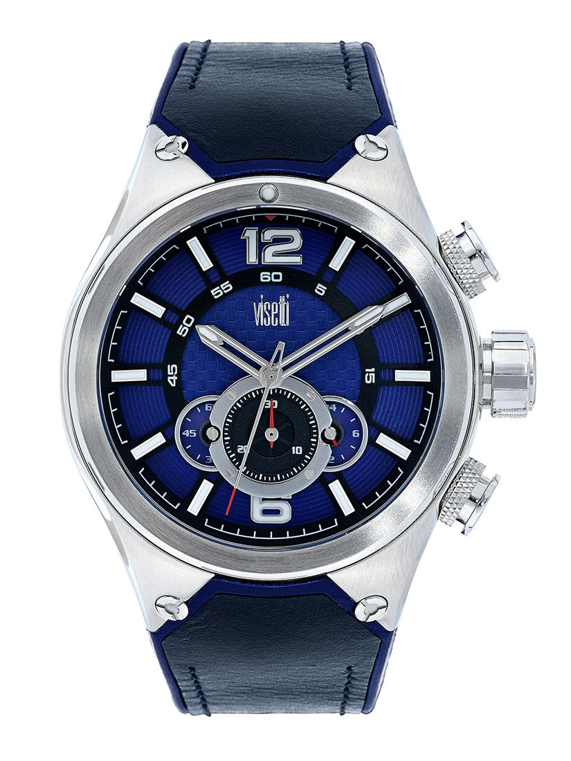 Men's Navy Blue Grey Watch