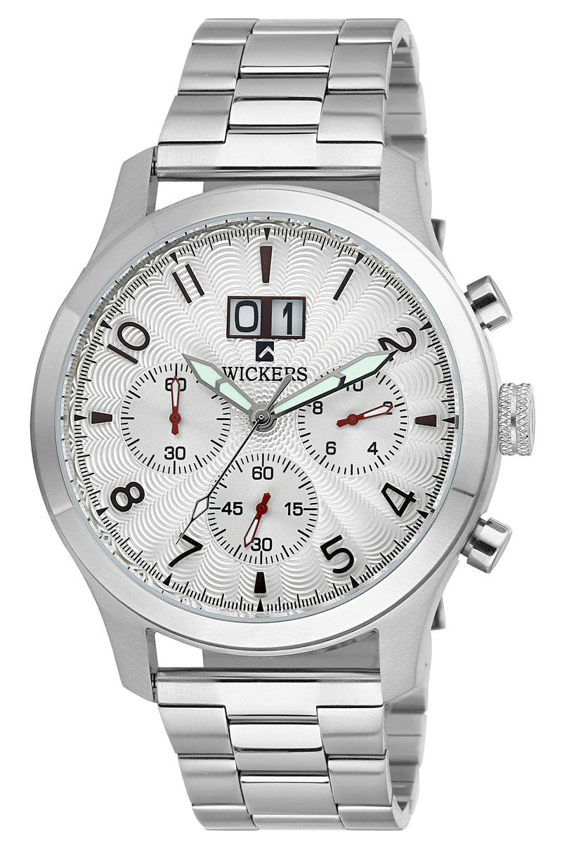 Men's Round Case Metal Watch