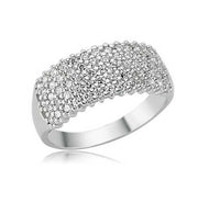 Women's Gemmed Silver Ring