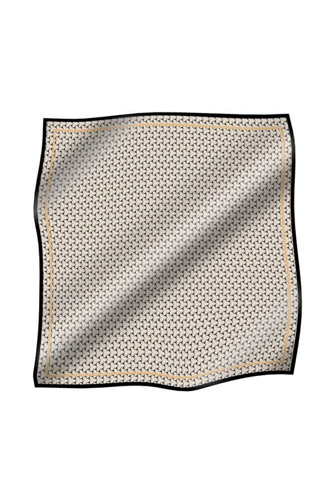 Women's Geometric Pattern Satin Scarf